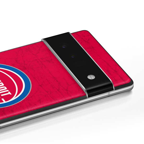 NBA Detroit Pistons Distressed Google Pixel 6 Skin