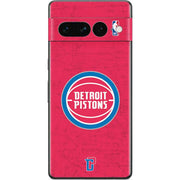 NBA Detroit Pistons Distressed Google Pixel 7 Pro Skin
