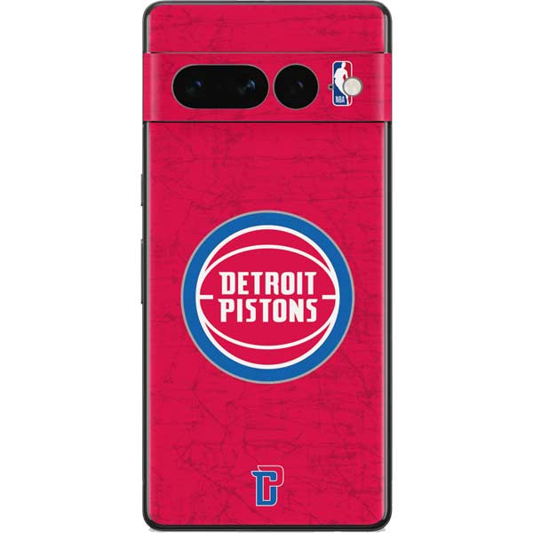 NBA Detroit Pistons Distressed Google Pixel 7 Pro Skin