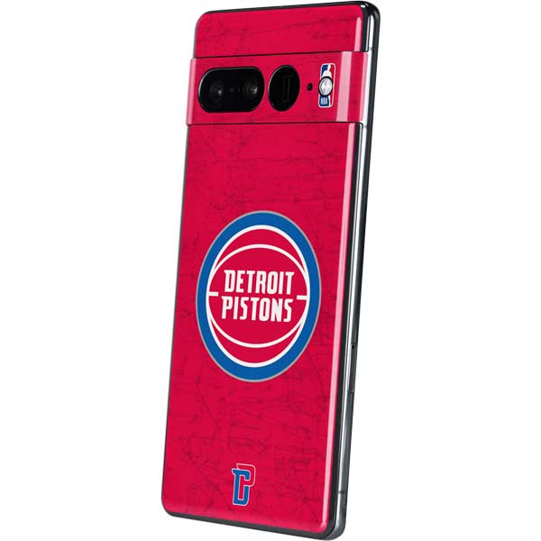 NBA Detroit Pistons Distressed Google Pixel 7 Pro Skin