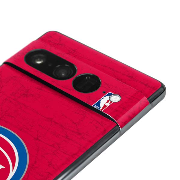 NBA Detroit Pistons Distressed Google Pixel 7 Pro Skin