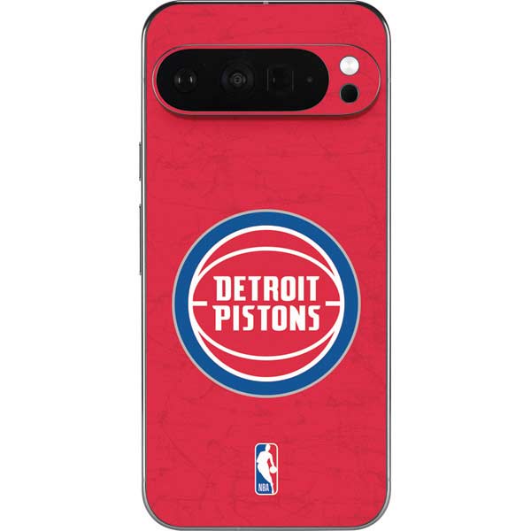 NBA Detroit Pistons Distressed Google Pixel 9 Pro XL Skin