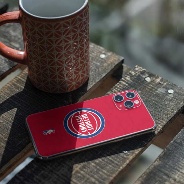 NBA Detroit Pistons Distressed iPhone 11 Pro Skin