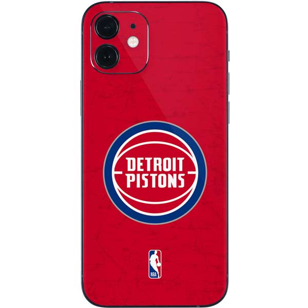 NBA Detroit Pistons Distressed iPhone 12 Mini Skin