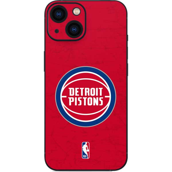 NBA Detroit Pistons Distressed iPhone 13 Mini Skin