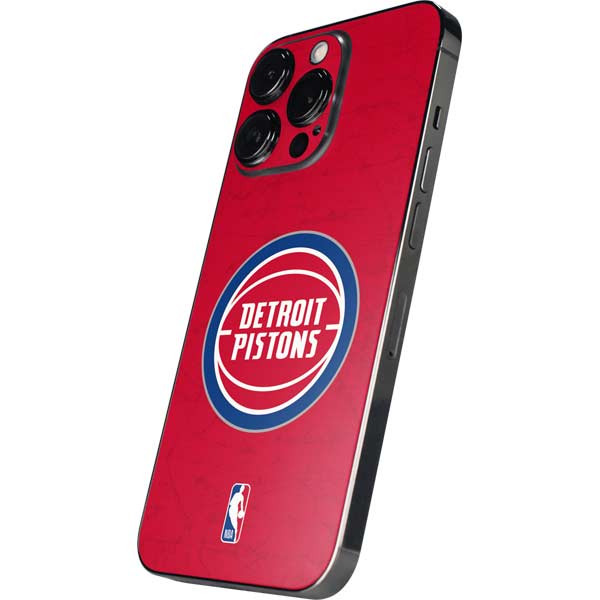 NBA Detroit Pistons Distressed iPhone 15 Pro Max Skin