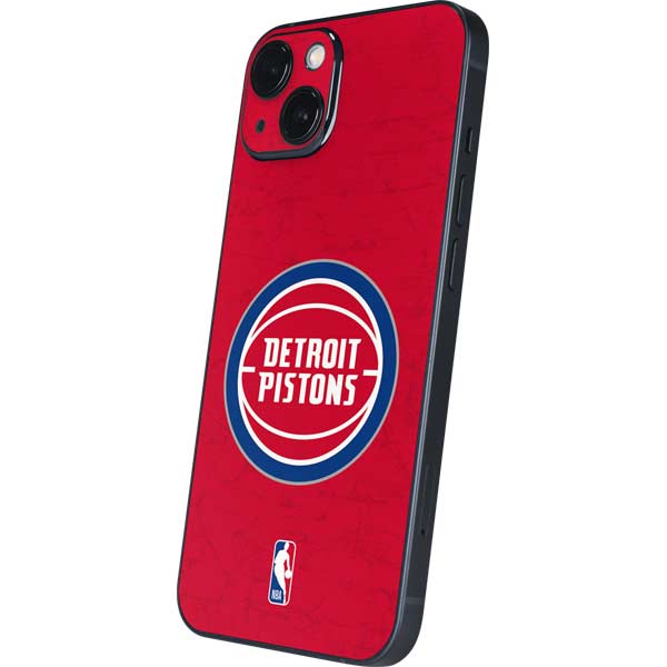 NBA Detroit Pistons Distressed iPhone 15 Skin