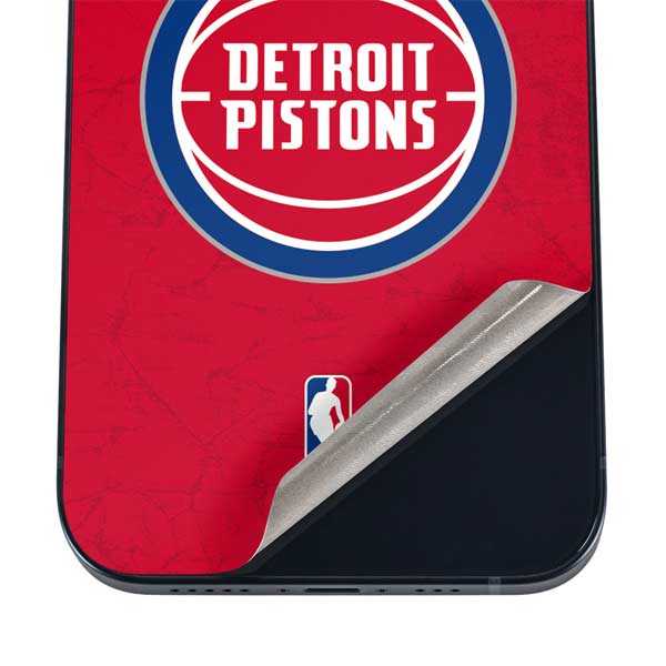 NBA Detroit Pistons Distressed iPhone 16 Plus Skin