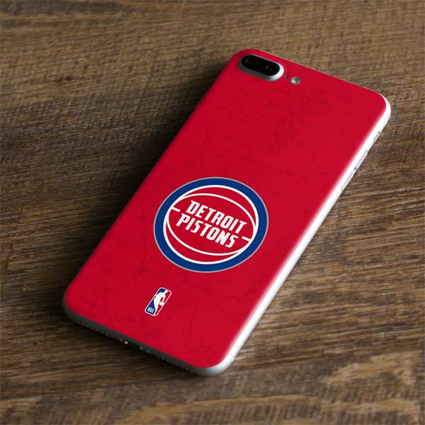 NBA Detroit Pistons Distressed iPhone 8 Plus Skin