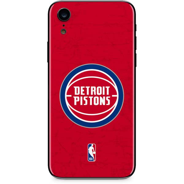 NBA Detroit Pistons Distressed iPhone XR Skin