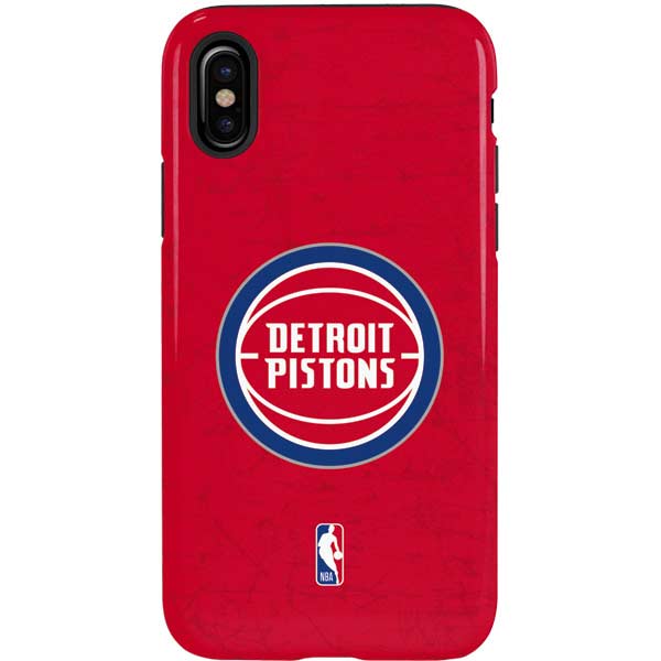 NBA Detroit Pistons Distressed iPhone XS Pro Case