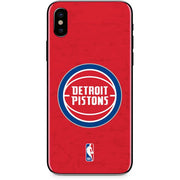 NBA Detroit Pistons Distressed iPhone XS Skin