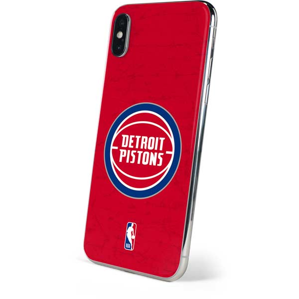 NBA Detroit Pistons Distressed iPhone XS Skin