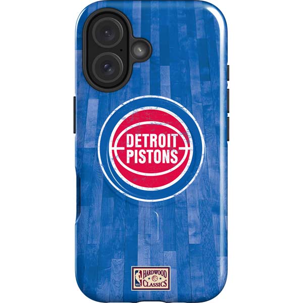 NBA Detroit Pistons Hardwood Classics iPhone 16 Magsafe Impact Case