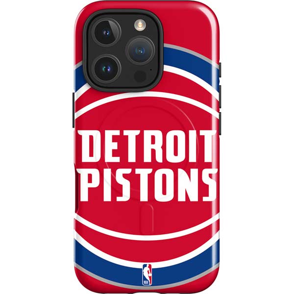 NBA Detroit Pistons Large Logo iPhone 16 Pro Max Magsafe Impact Case