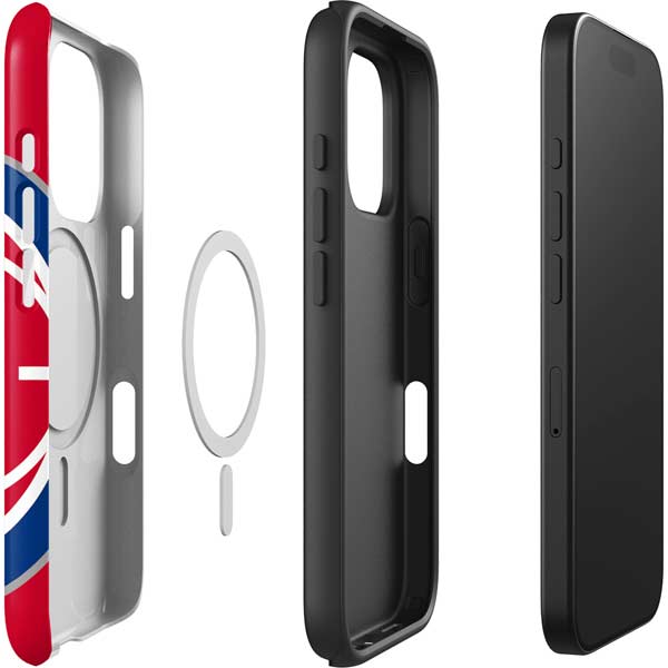 NBA Detroit Pistons Large Logo iPhone 16 Pro Max Magsafe Impact Case