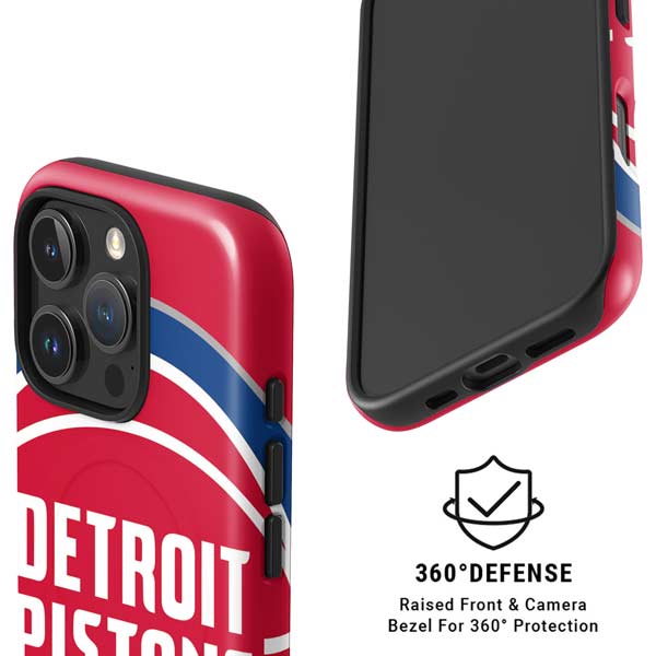 NBA Detroit Pistons Large Logo iPhone 16 Pro Max Magsafe Impact Case