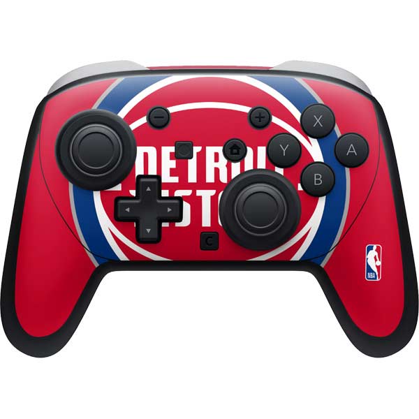 NBA Detroit Pistons Large Logo Nintendo Switch 2 (2025) Pro Controller Skin