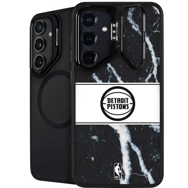 NBA Detroit Pistons Marble Galaxy S26 Plus Kickstand Case