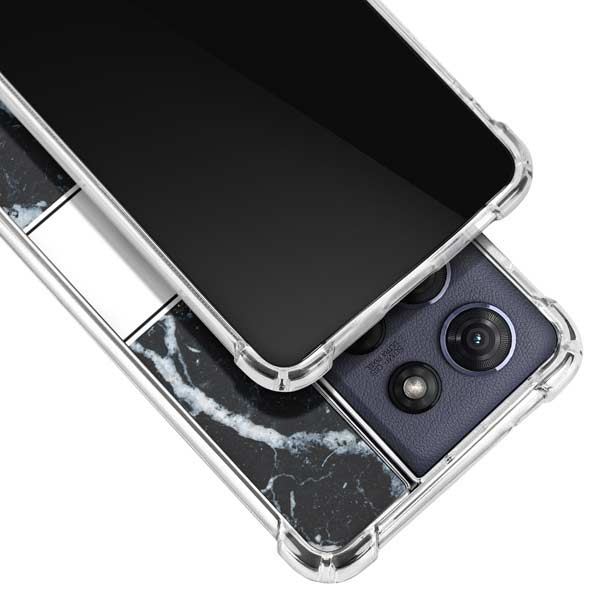 NBA Detroit Pistons Marble Moto G 5G (2025) Clear Case