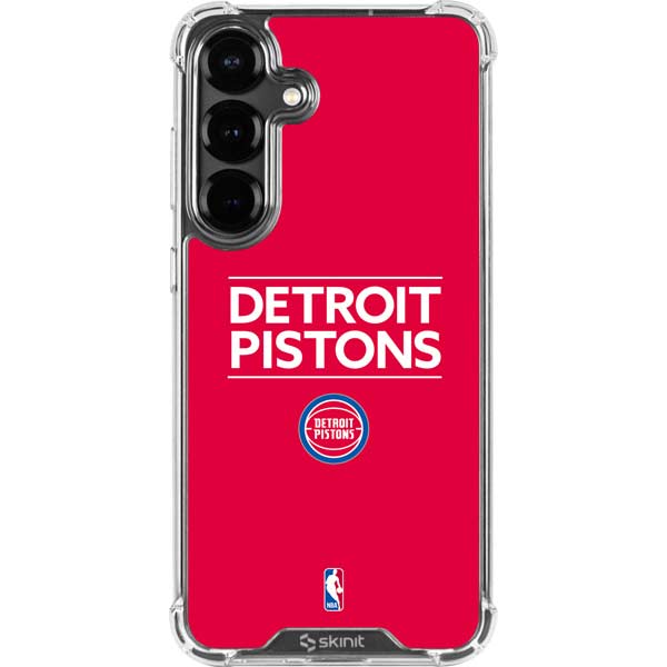 NBA Detroit Pistons Standard - Red Galaxy S26 Plus Clear Case