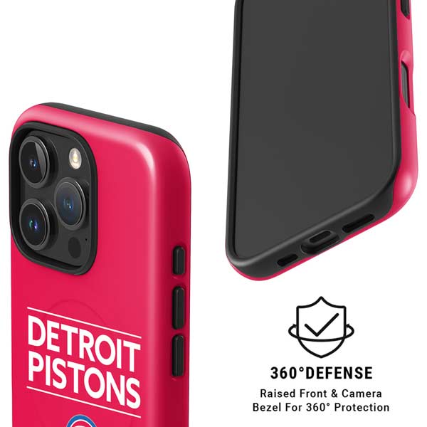 NBA Detroit Pistons Standard - Red iPhone 16 Pro Max Magsafe Impact Case