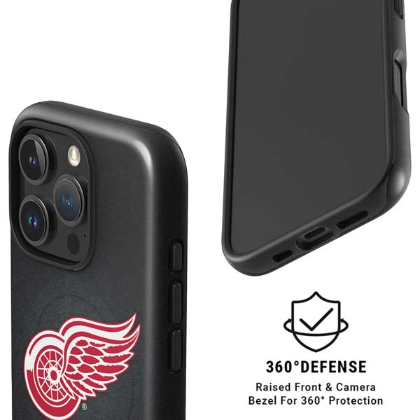 NHL Detroit Red Wings Black Background iPhone 16 Pro Max Magsafe Impact Case