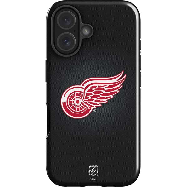 NHL Detroit Red Wings Black Background iPhone 17 Impact Case