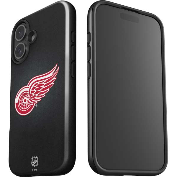 NHL Detroit Red Wings Black Background iPhone 17 Impact Case