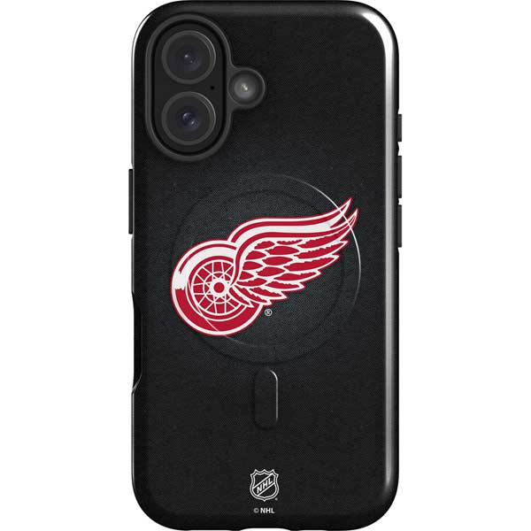NHL Detroit Red Wings Black Background iPhone 17 Magsafe Impact Case