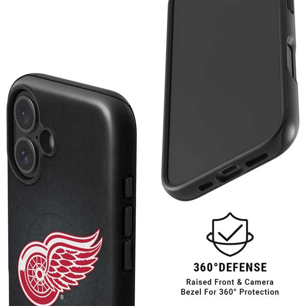 NHL Detroit Red Wings Black Background iPhone 17 Magsafe Impact Case