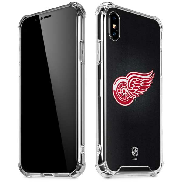 NHL Detroit Red Wings Black Background iPhone X/XS Clear Case