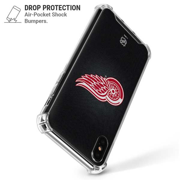 NHL Detroit Red Wings Black Background iPhone X/XS Clear Case