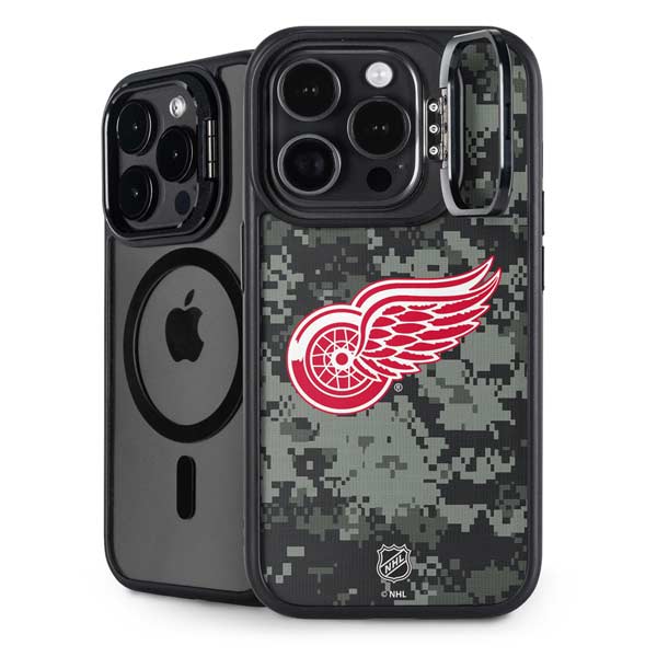 NHL Detroit Red Wings Camo iPhone 14 Pro Kickstand Case