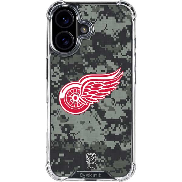 NHL Detroit Red Wings Camo iPhone 17 Clear Case