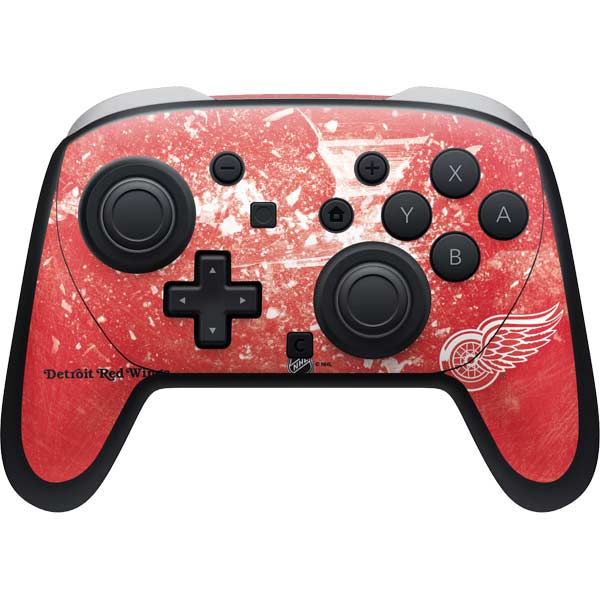 NHL Detroit Red Wings Frozen Nintendo Switch 2 (2025) Pro Controller Skin