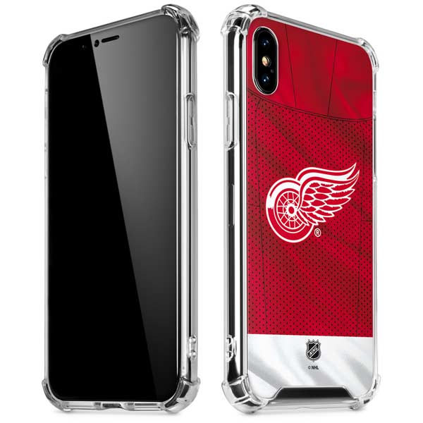 NHL Detroit Red Wings Home Jersey iPhone X/XS Clear Case
