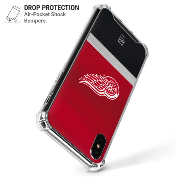 NHL Detroit Red Wings Jersey iPhone X/XS Clear Case