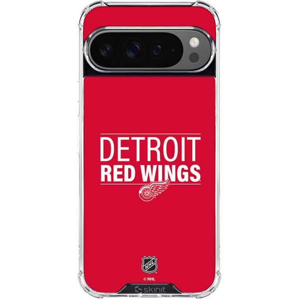 NHL Detroit Red Wings Lineup Google Pixel 10 Pro Clear Case