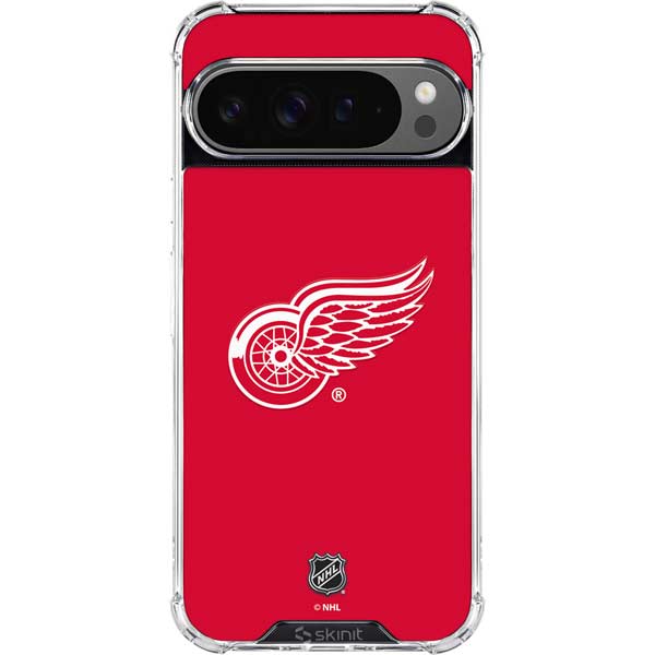 NHL Detroit Red Wings Solid Background Google Pixel 10 Pro XL Clear Case