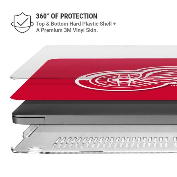 NHL Detroit Red Wings Solid Background MacBook Pro 14in (2021-24) Case plus Skin