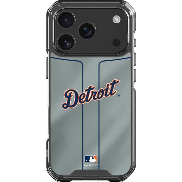 MLB Detroit Tigers Alternate/Away Jersey iPhone 17 Pro Clear Case