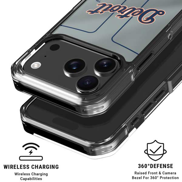 MLB Detroit Tigers Alternate/Away Jersey iPhone 17 Pro Clear Case
