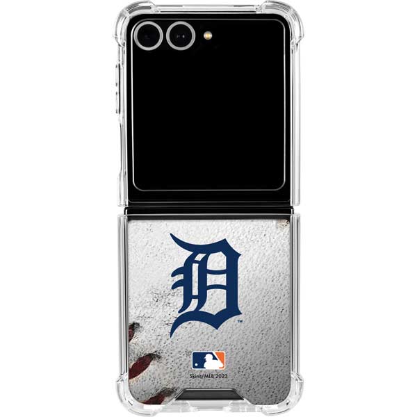 MLB Detroit Tigers Game Ball Galaxy Z Flip7 Clear Case