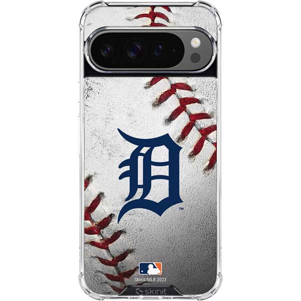 MLB Detroit Tigers Game Ball Google Pixel 10 Pro Clear Case