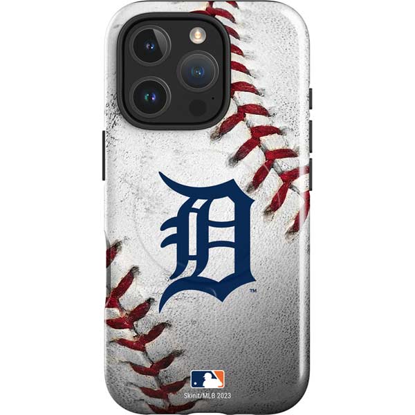 MLB Detroit Tigers Game Ball iPhone 16 Pro Max Magsafe Impact Case