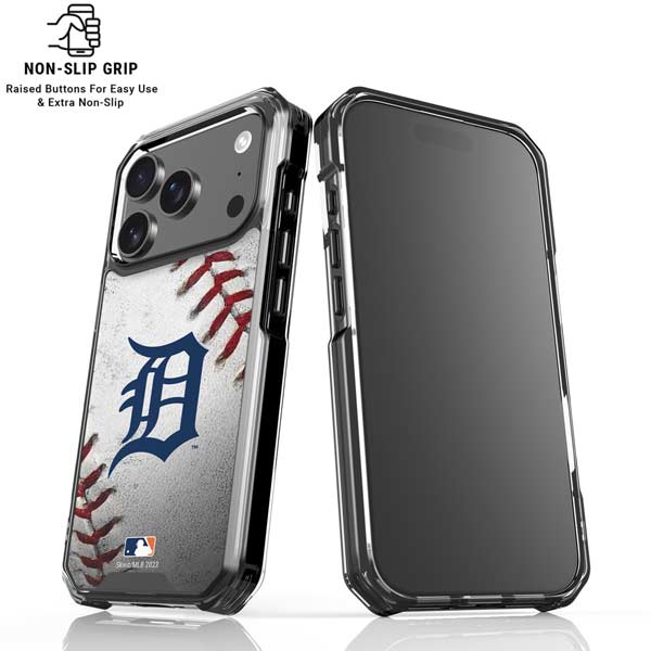 MLB Detroit Tigers Game Ball iPhone 17 Pro Clear Case