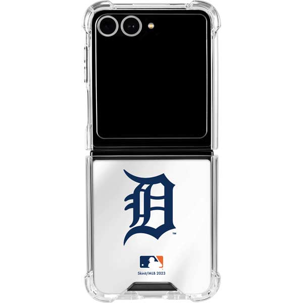 MLB Detroit Tigers Home Jersey Galaxy Z Flip7 Clear Case