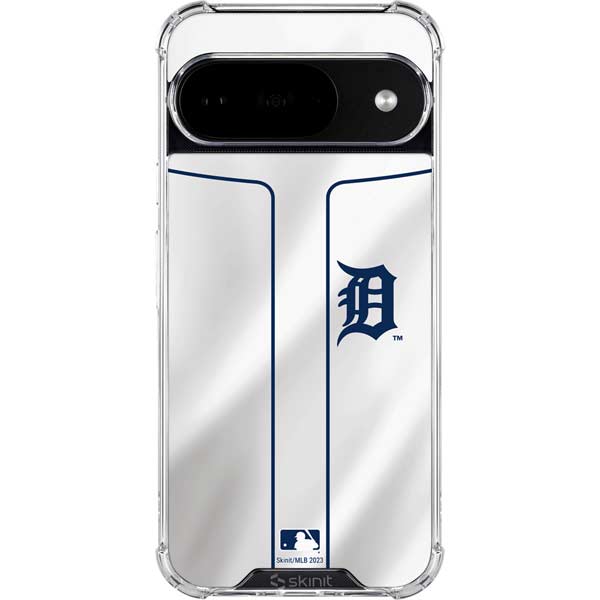 MLB Detroit Tigers Home Jersey Google Pixel 10 Clear Case