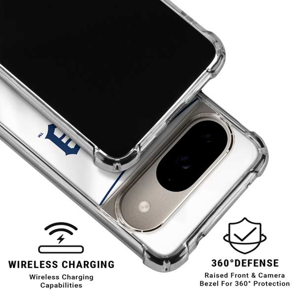 MLB Detroit Tigers Home Jersey Google Pixel 10 Clear Case